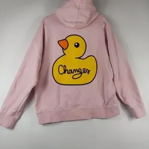 H&M Tops Pink Justin Bieber Changes Hoodie Duck Poshmark